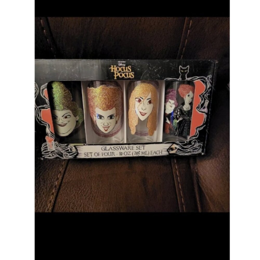 Hocus Pocus 4 pc Halloween Glass Set - Picture 2 of 2